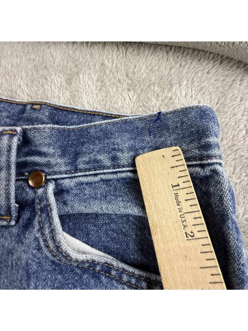 Wrangler Jeans Mens 36x32 Blue Cowboy Cut Straight Denim Medium Wash 1013MWZGK